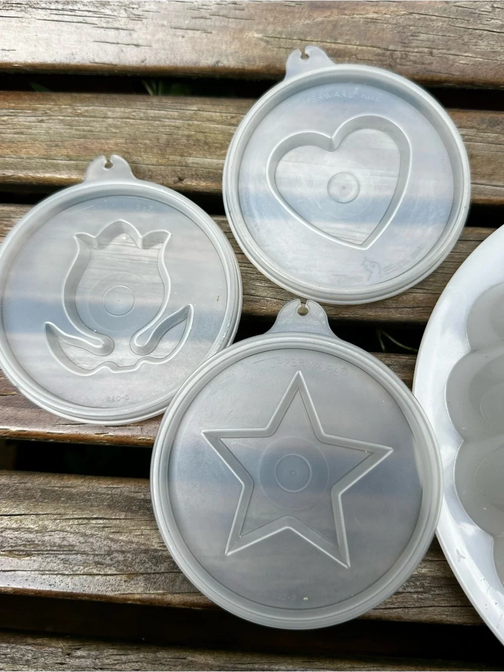 Vintage Tupperware Interchangeable Holiday Jello Mold Set of 6 Pieces